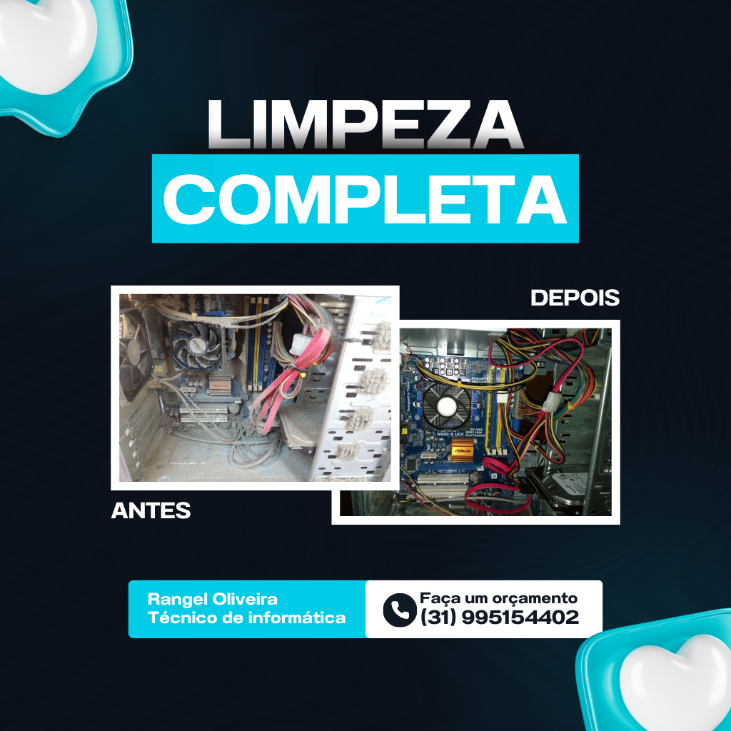 Limpeza Antes e Depois